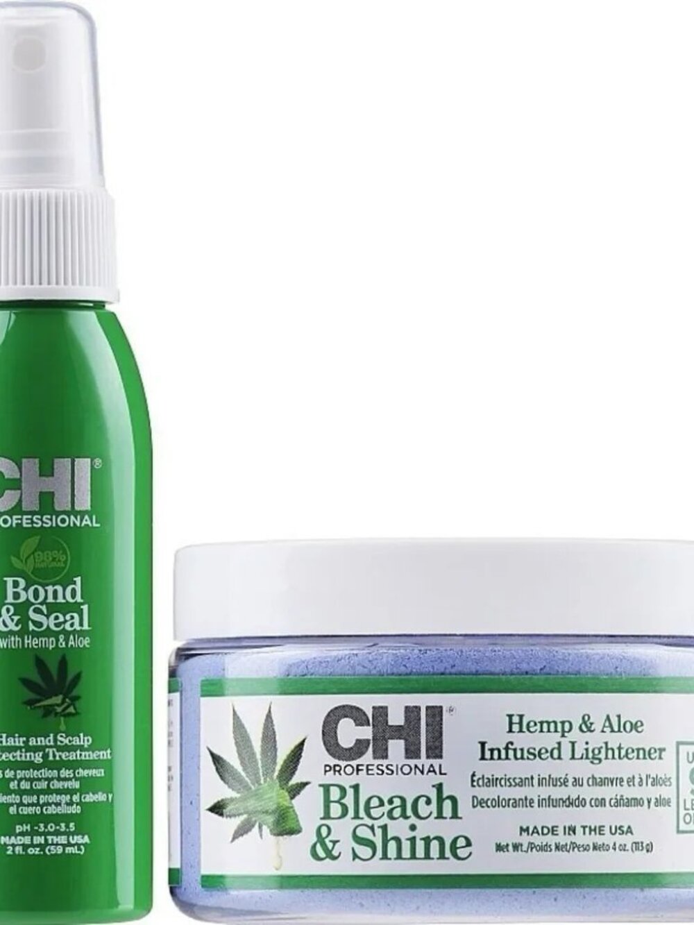CHI Professional Bond+ Lightening System with Hemp & Aloe SET